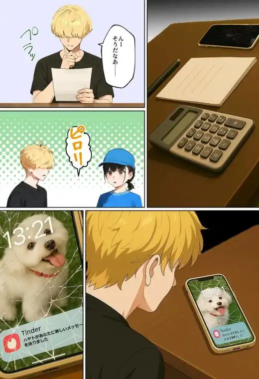 【実話】引っ越し見積もり中、新人ちゃん(22)のバキバキスマホにマチアプ通知!ヤリモク男子から「俺が」守らなきゃwww(d_636181)ページ006