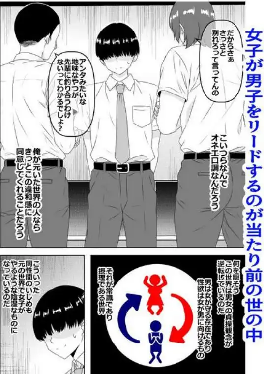 【貞操逆転】頼れる王子様系の先輩、初Hでくっそ情けない腰ヘコ早漏セックスを披露してしまう(d_636686)ページ002