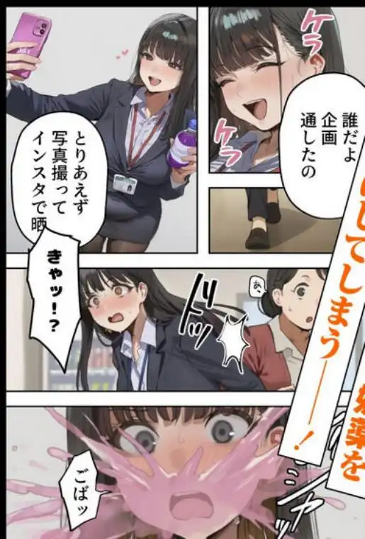 生意気新卒つむぎちゃん 媚薬飲んじゃったせいで嫌いな上司と生ハメセックスしたくてたまらないんだけど！？(d_682183)ページ004