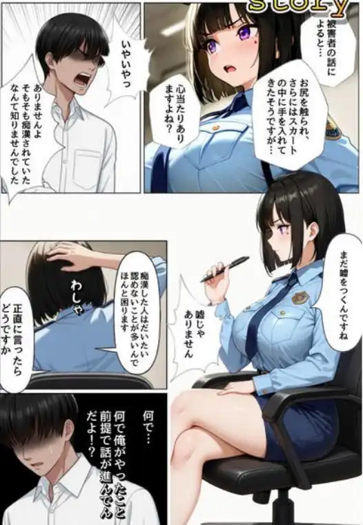 強気な裏アカ警察官、潮だくセックスで二か月後に分からされる話(d_710010)ページ003