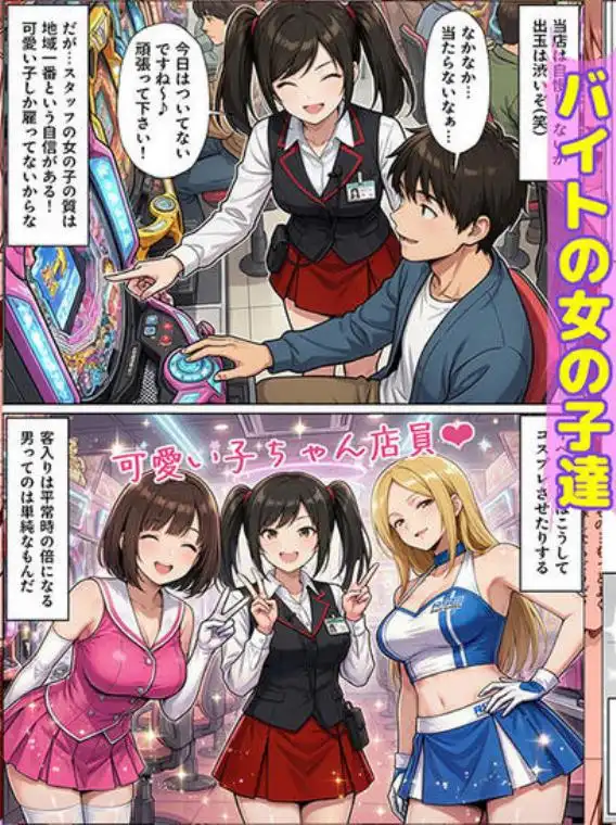 パチンコ店長の俺。女子スタッフのシコい足で毎日脳汁出してたらイチャラブSEXする事になった！～ただし時々殴られる～(d_712237)ページ003