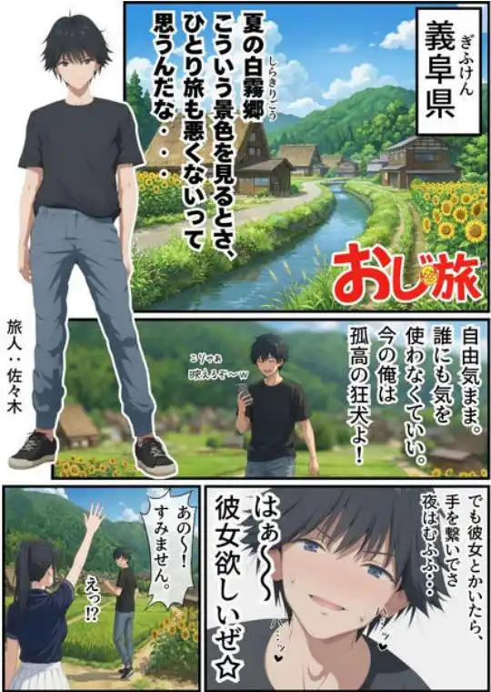 【義阜編】おじさん、私を旅に連れてって(d_721379)ページ001