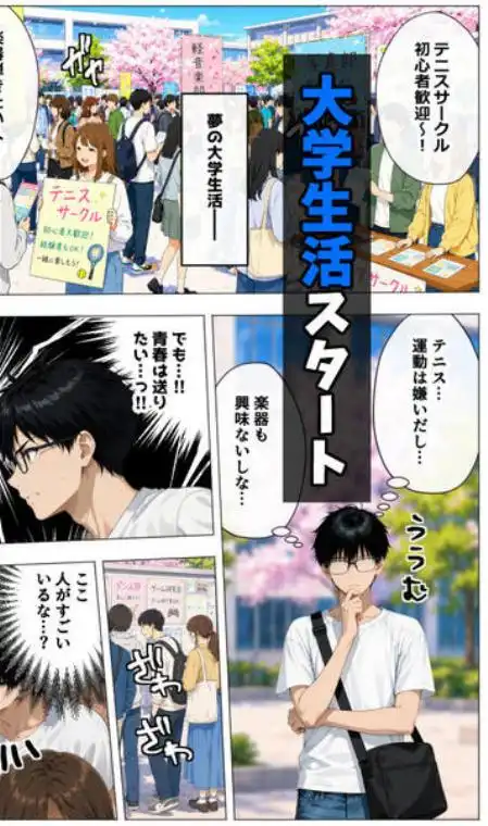 ヤリマンギャル3人組と王様ゲーム！？ 陰キャの僕がお持ち帰りされて朝まで連続中出し搾り取られた話(d_779117)ページ001
