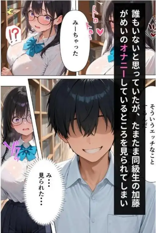大人しい巨乳図書委員長に中出しセックスし快楽堕ちさせた話(d_815358)ページ005